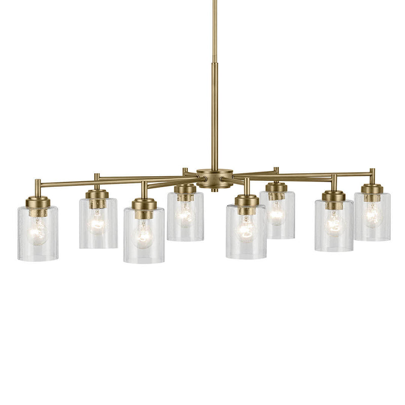 44035NBR - chandelier Natural Brass - Dons Light House
