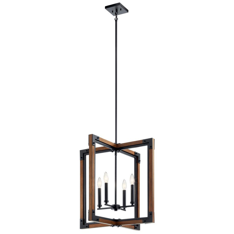 44044aub - chandelier Auburn Stained Finish - www.donslighthouse.ca