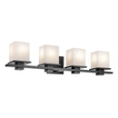 45152BK - vanity 4 light Black - Dons Light House