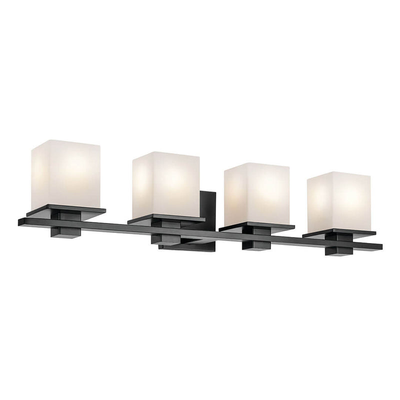 45152BK - vanity 4 light Black - Dons Light House