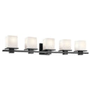 45193BK - vanity 5 light Black - Dons Light House
