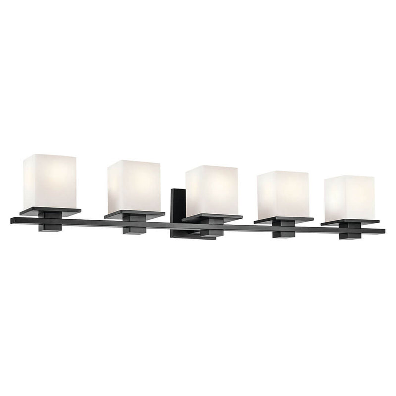 45193BK - vanity 5 light Black - Dons Light House