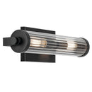45648BK - vanity 2 light Black - Dons Light House