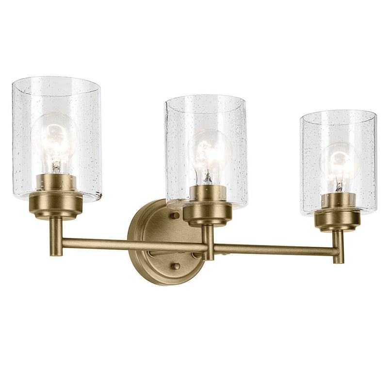 45886NBR - vanity 3 light Natural Brass - Dons Light House