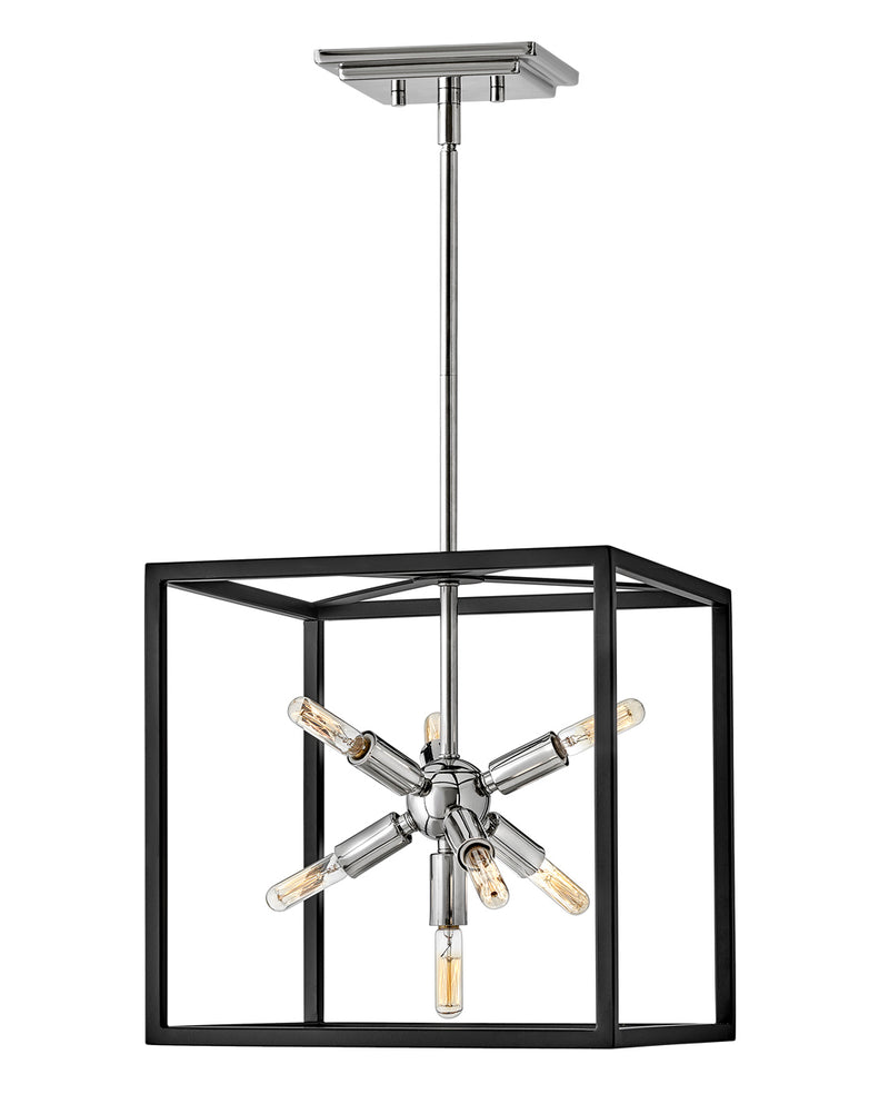 46313blk-pn - pendant Black with Polished Nickel accents - www.donslighthouse.ca