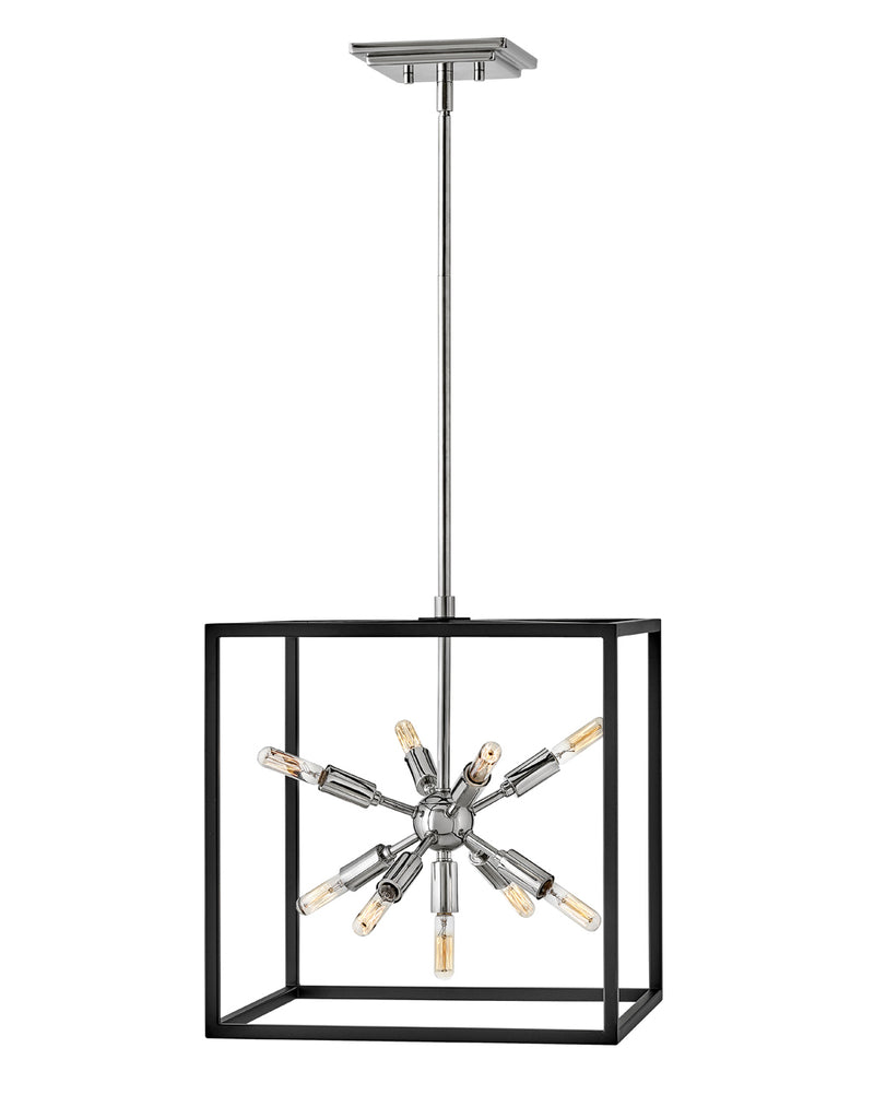 46317blk-pn - pendant Black with Polished Nickel accents - www.donslighthouse.ca