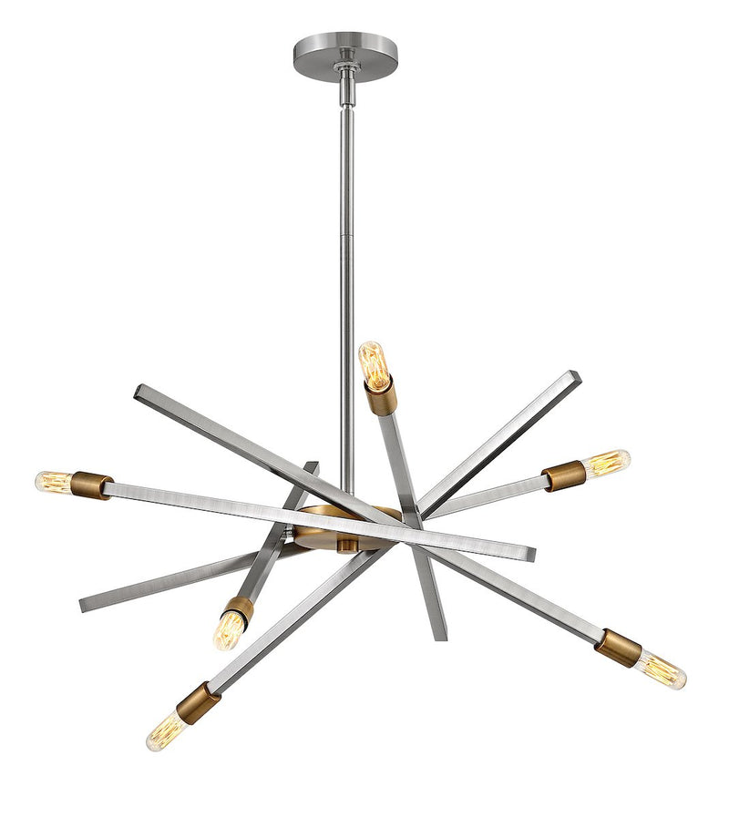4765bn - chandelier Brushed Nickel - www.donslighthouse.ca