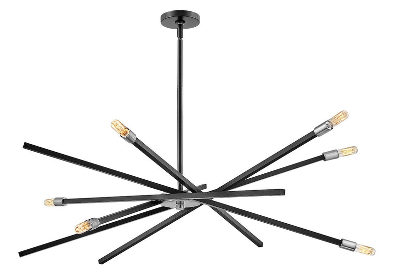 4766sk - chandelier Satin Black - www.donslighthouse.ca