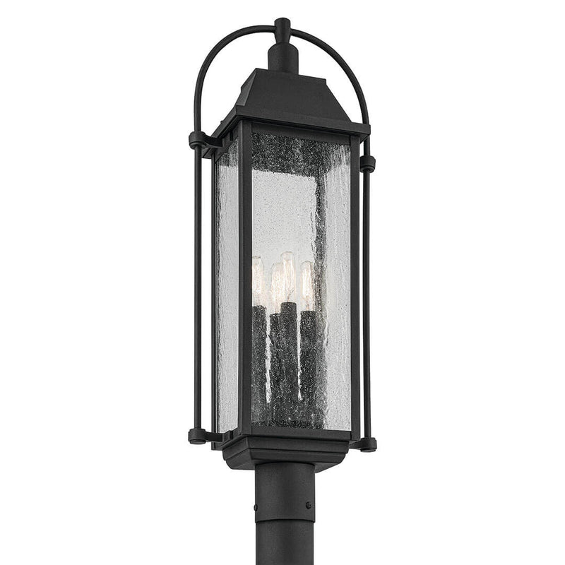 49717BKT - outdoor post Textured Black - Dons Light House