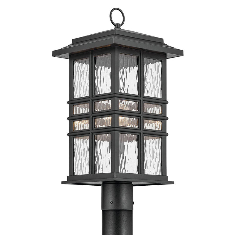 49832BKT - outdoor post Textured Black - Dons Light House