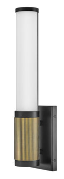 50060bk-lcb - wall light Black with Lacquered Brass Accents - www.donslighthouse.ca