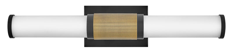 50062bk-lcb - vanity 3 light Black with Lacquered Brass Accents - www.donslighthouse.ca