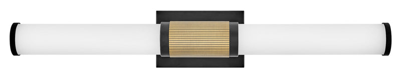 50063bk-lcb - vanity 4 light Black with Lacquered Brass Accents - www.donslighthouse.ca