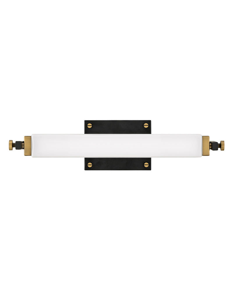 51090bk-hb - vanity 2 light Black with Heritage Brass accents - www.donslighthouse.ca