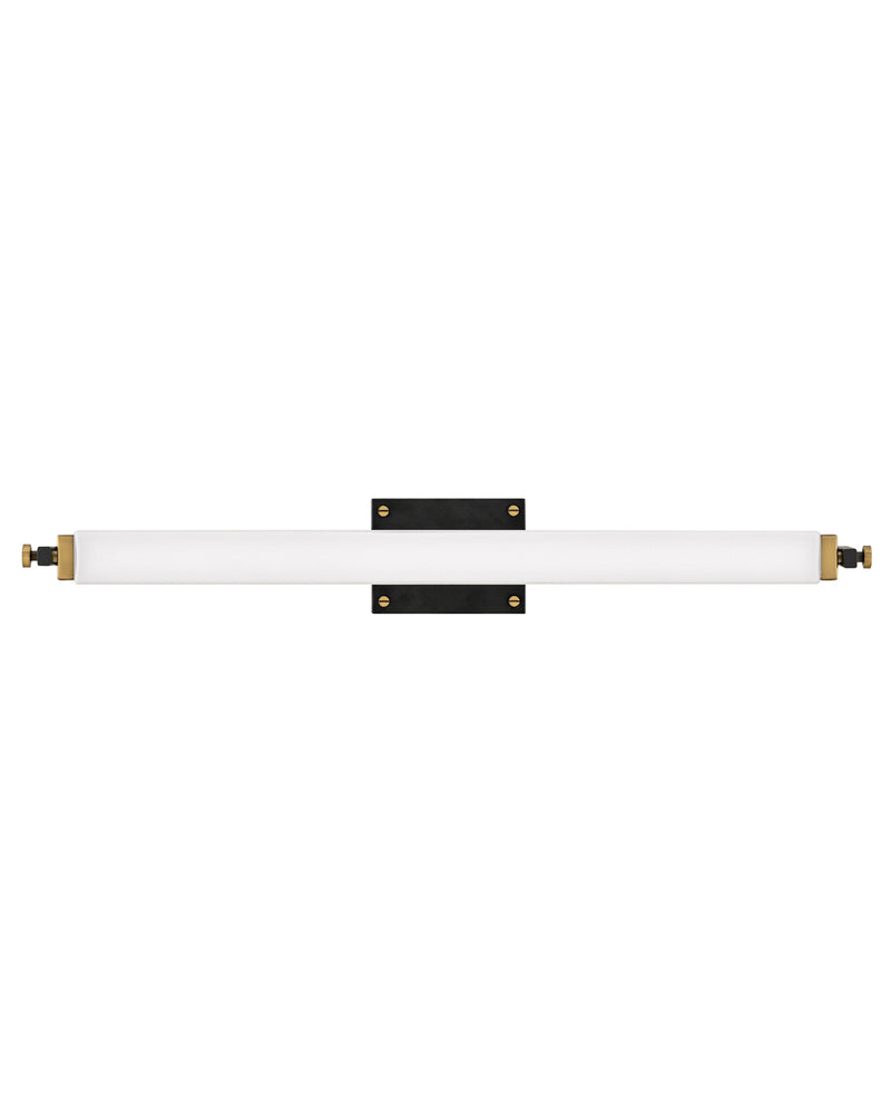 51093bk-hb - vanity 4 light Black with Heritage Brass accents - www.donslighthouse.ca