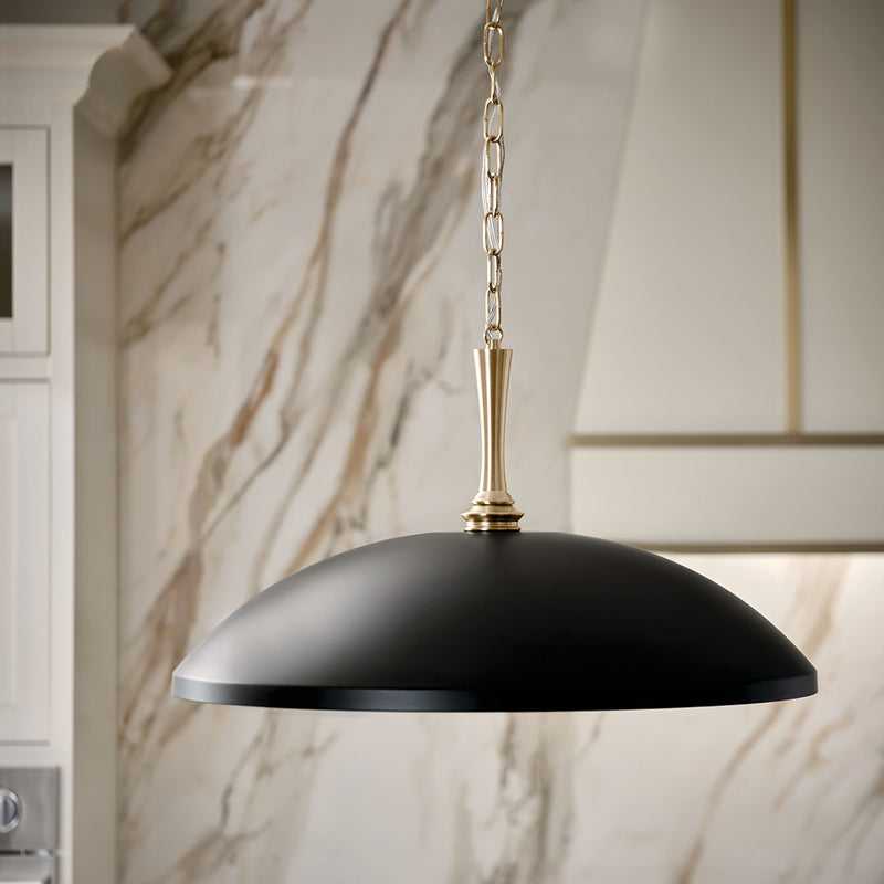 Delarosa Black Pendant 1Lt - 52637BK