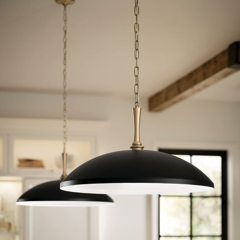 Delarosa Black Pendant 1Lt - 52638BK