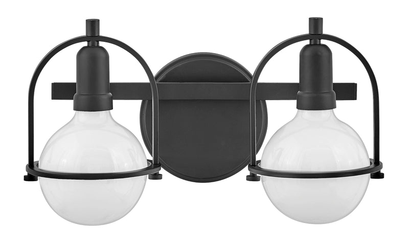 53772bk - vanity 2 light Black - www.donslighthouse.ca