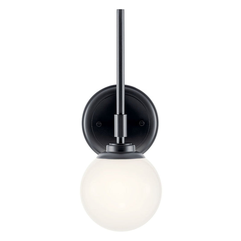 Benno Black Wall Sconce 1Lt - 55170BK