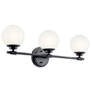55172BK - vanity 3 light Black - Dons Light House