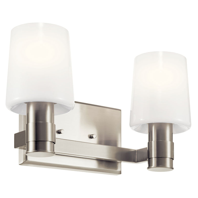 55175NI - vanity 2 light Brushed Nickel - Dons Light House