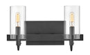 58062bk - vanity 2 light Black - www.donslighthouse.ca