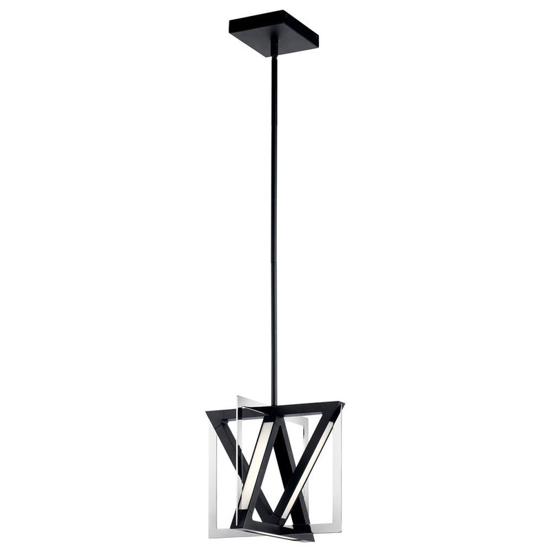 84083 - mini pendant Matte Black + Chrome - www.donslighthouse.ca