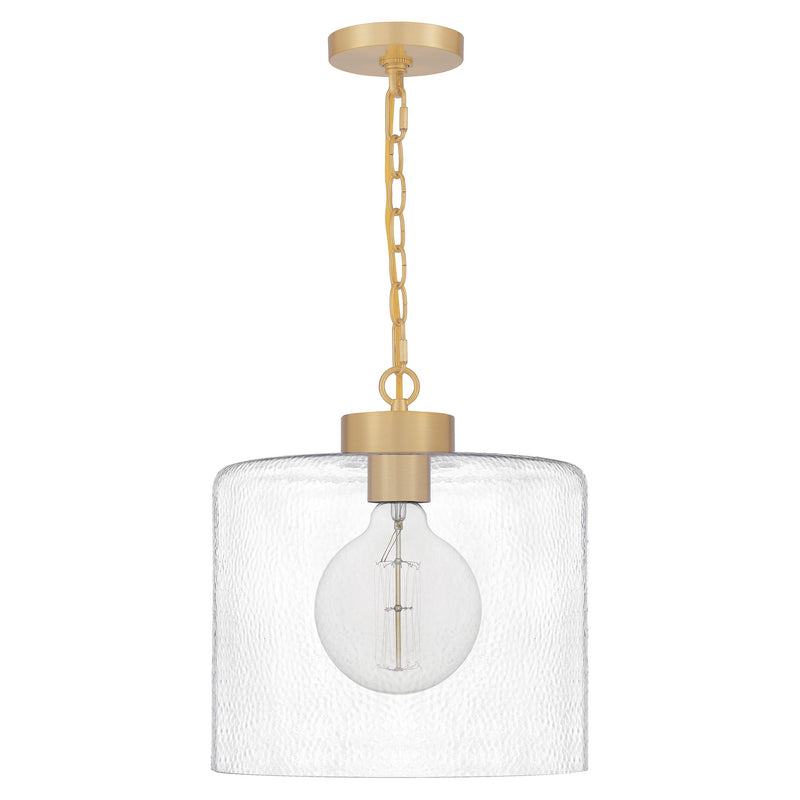 Abner - Mini pendant 1 light aged  brass - ABR1512AB