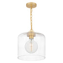 Abner - Mini pendant 1 light aged  brass - ABR1512AB