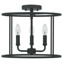 Abner - Semi flush 3  light matte black - ABR1714MBK