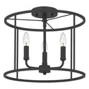 Abner - Semi flush 3  light matte black - ABR1714MBK