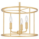 Abner - 3lt Mini Chandelier Aged Brass - ABR2814AB