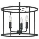 Abner - 3lt Mini Chandelier Matte Black - ABR2814MBK