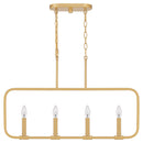 Abner - 4lt Linear Pendant Aged Brass - ABR432AB