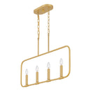 Abner - 4lt Linear Pendant Aged Brass - ABR432AB