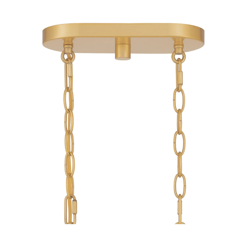 Abner - 4lt Linear Pendant Aged Brass - ABR432AB