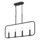 Abner - 4lt Linear Pendant Matte Black - ABR432MBK