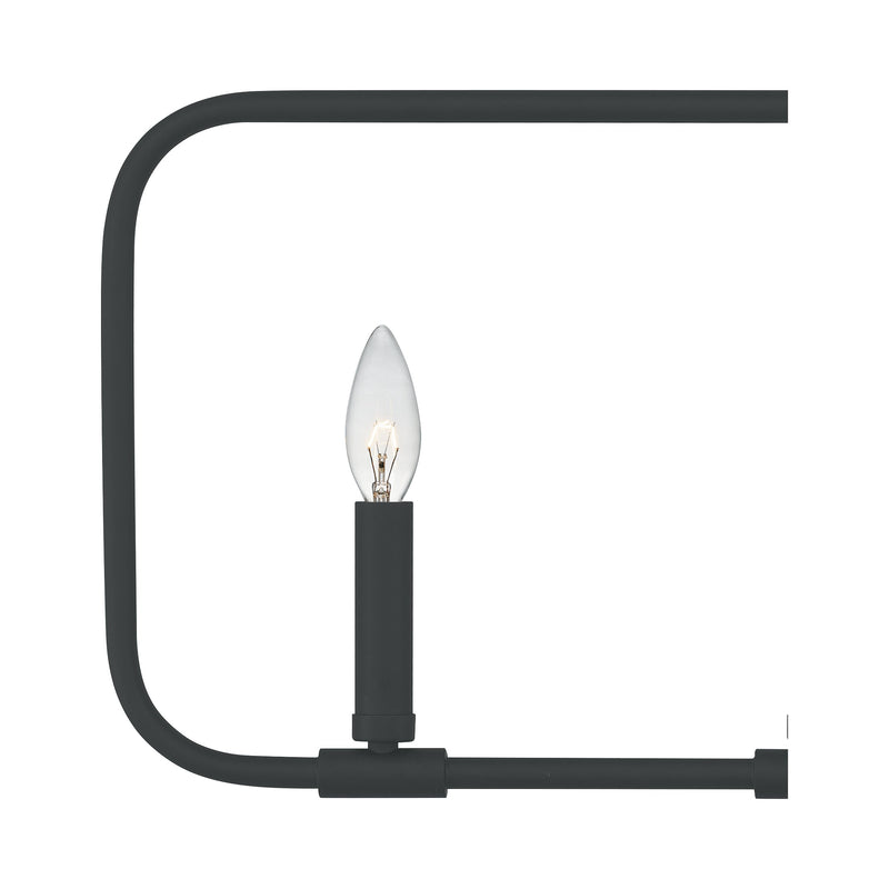 Abner - 4lt Linear Pendant Matte Black - ABR432MBK