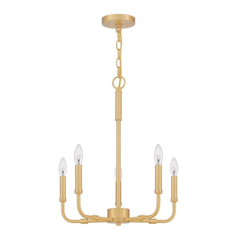 Abner - 5lt Chandelier Aged Brass - ABR5018AB