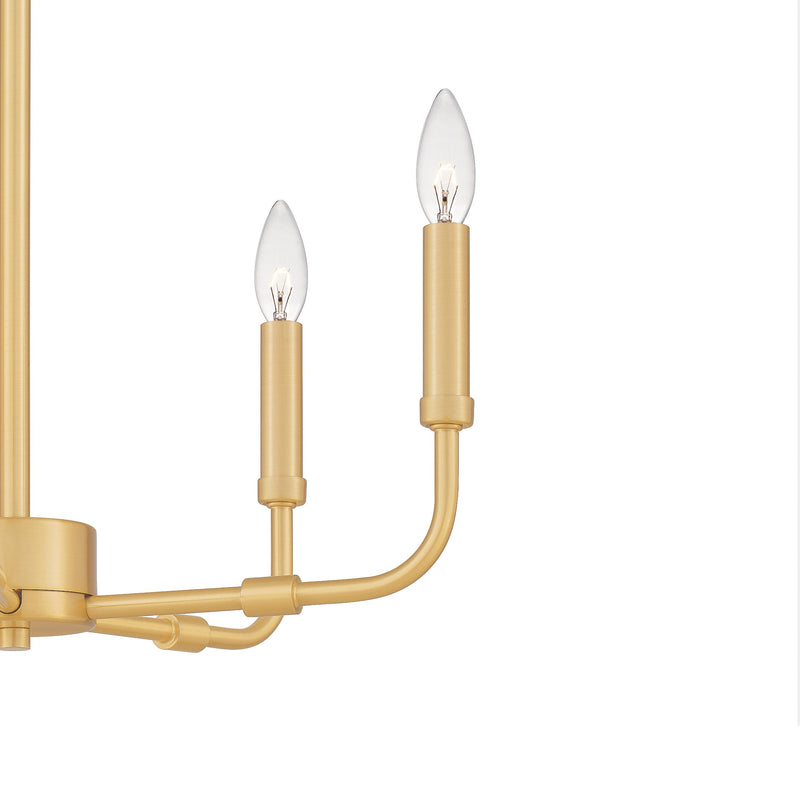 Abner - 5lt Chandelier Aged Brass - ABR5018AB