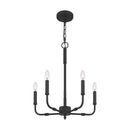 Abner - 5lt Chandelier Matte Black - ABR5018MBK