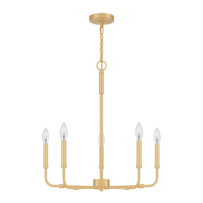 Abner - 5lt Chandelier Aged Brass - ABR5024AB