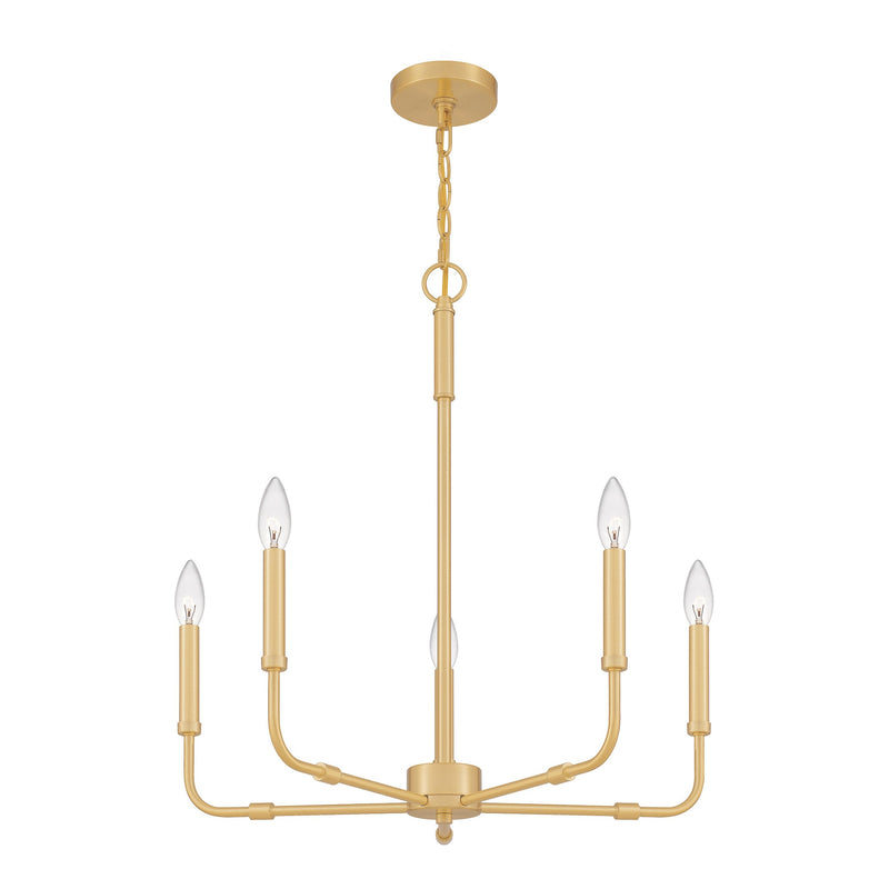 Abner - 5lt Chandelier Aged Brass - ABR5024AB