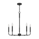 Abner - 5lt Chandelier Matte Black - ABR5024MBK