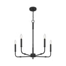 Abner - 5lt Chandelier Matte Black - ABR5024MBK