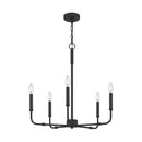 Abner - 5lt Chandelier Matte Black - ABR5024MBK