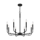 Abner - 8lt Chandelier Matte Black - ABR5028MBK