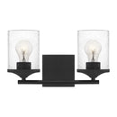 abr8614mbk - vanity 2 light Matte Black - www.donslighthouse.ca