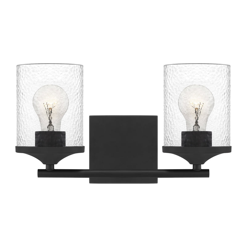 abr8614mbk - vanity 2 light Matte Black - www.donslighthouse.ca