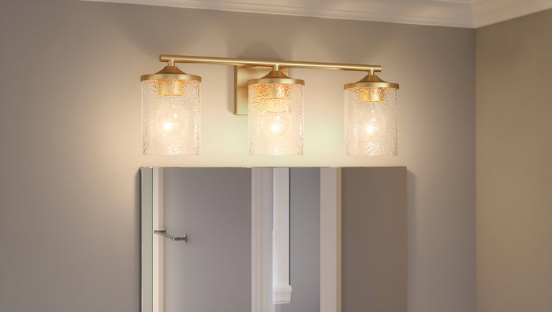 Abner - Bath 3 light aged brass - ABR8621AB